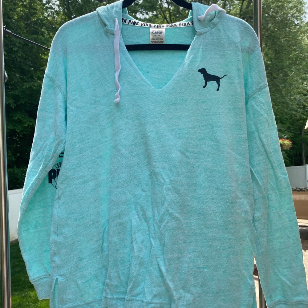 Pink Hooded Long Sleeve T
